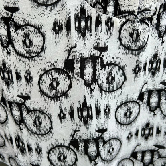 Maeve Anni Popover Blouse with Bicycles, size  2 - Picture 10 of 13